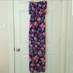 Papaya strapless maxi dress